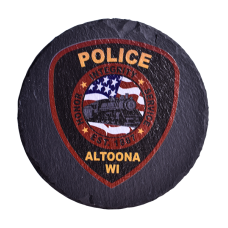 Full Color Slate Police Coaster Full Color Slate Police Coaster